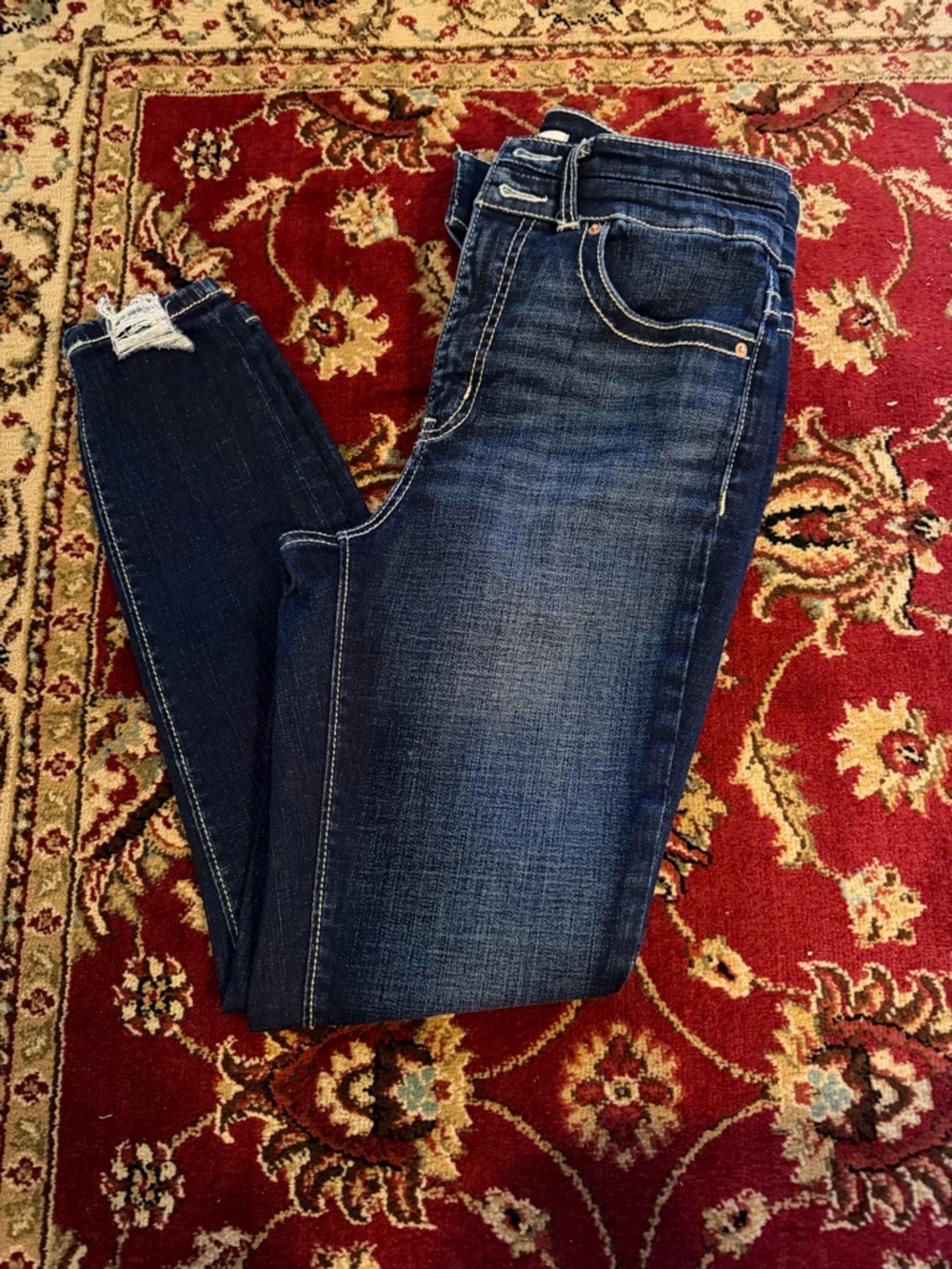BKE Parker Classic Women’s Dark Blue Stretch Denim Jeans High Rise